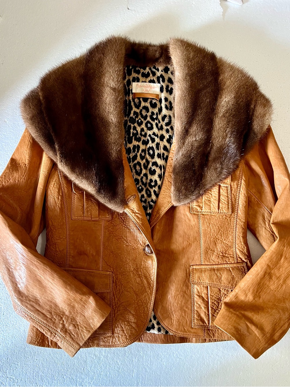 Benedetta Novi Leather Jacket size 48 (M/L) Excellent condition - Picture 16 of 16